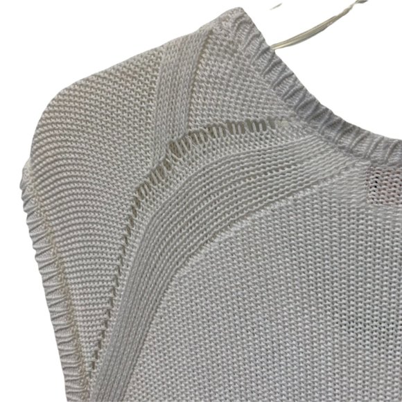 Philosophy Open Weave High Low Sweater Tunic Medium - Picture 5 of 7